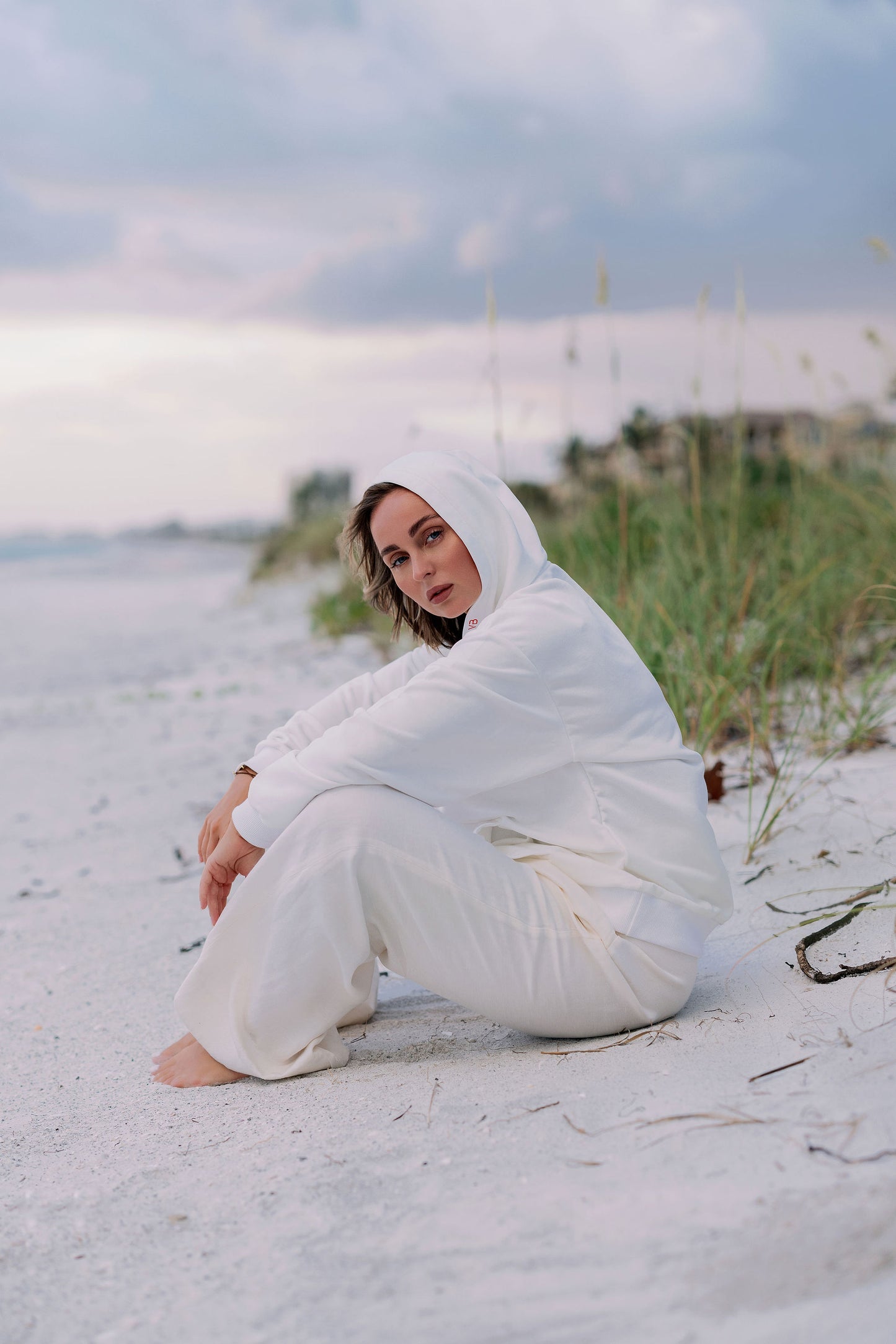 Oversized VB Logo Milk Hoddie