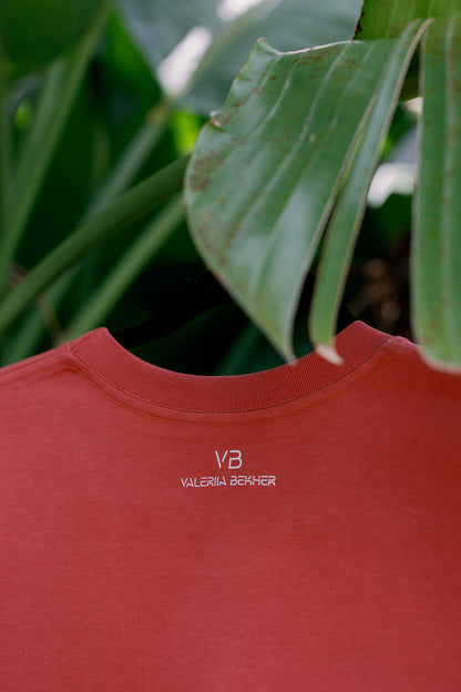 Oversized T-Shirt Terracotta "Gold"