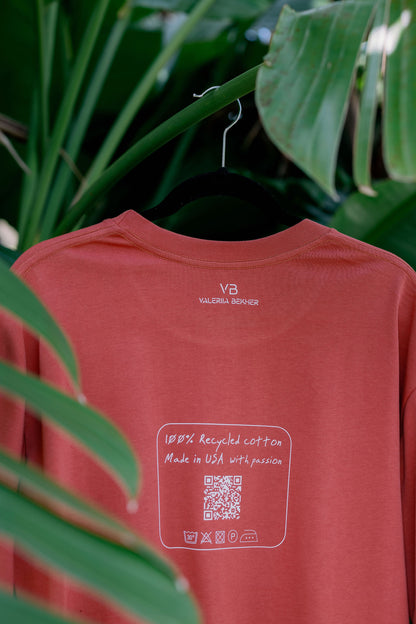 Oversized T-Shirt Terracotta "Gold"