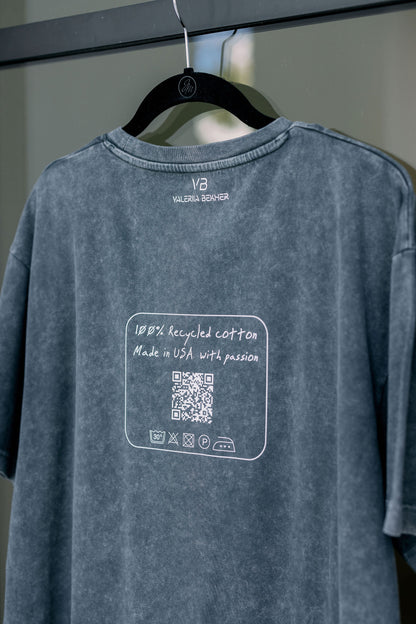 Oversized Washed T-Shirt "bury me"