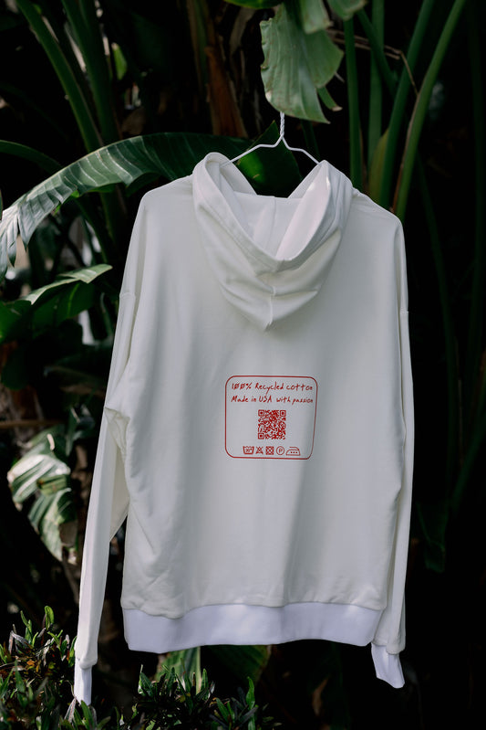 Oversized VB Logo Milk Hoddie