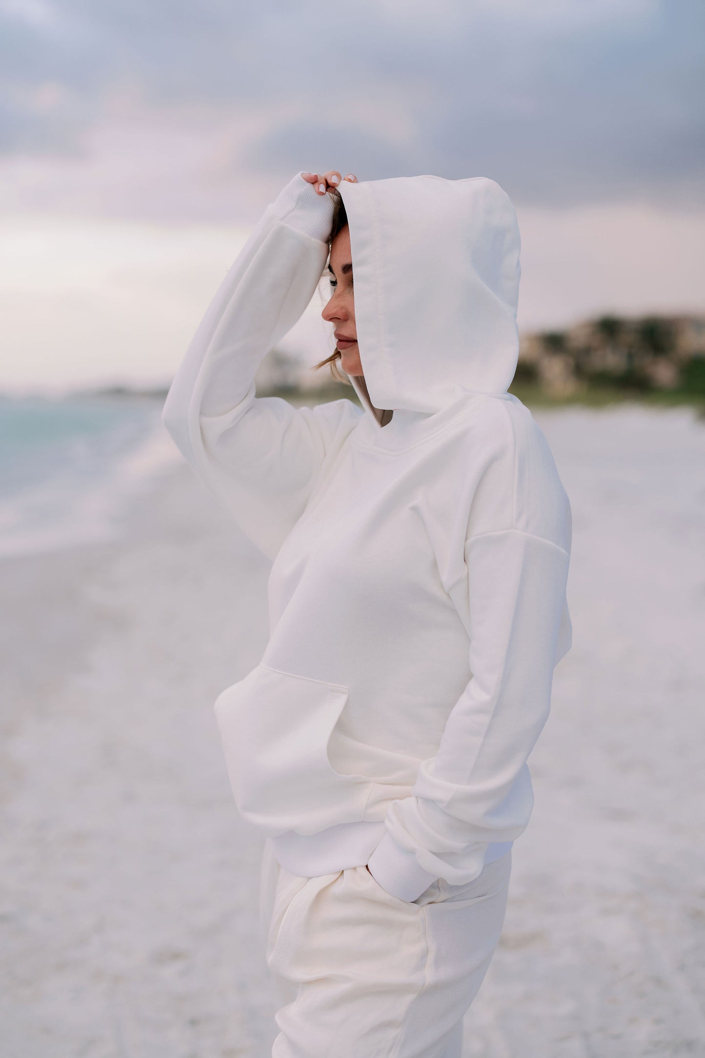 Oversized VB Logo Milk Hoddie